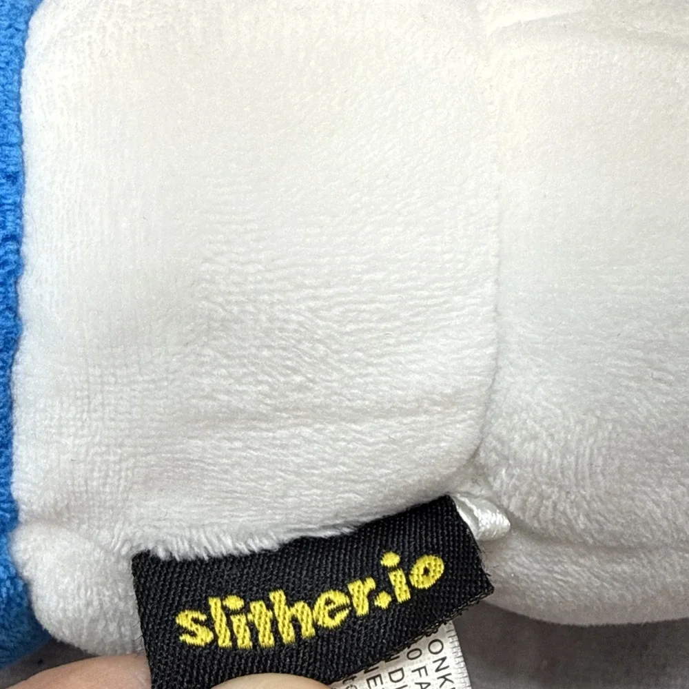 Slither.io Red White Blue Worm Plush Bendable Slitherio Bonkers Toy 24
